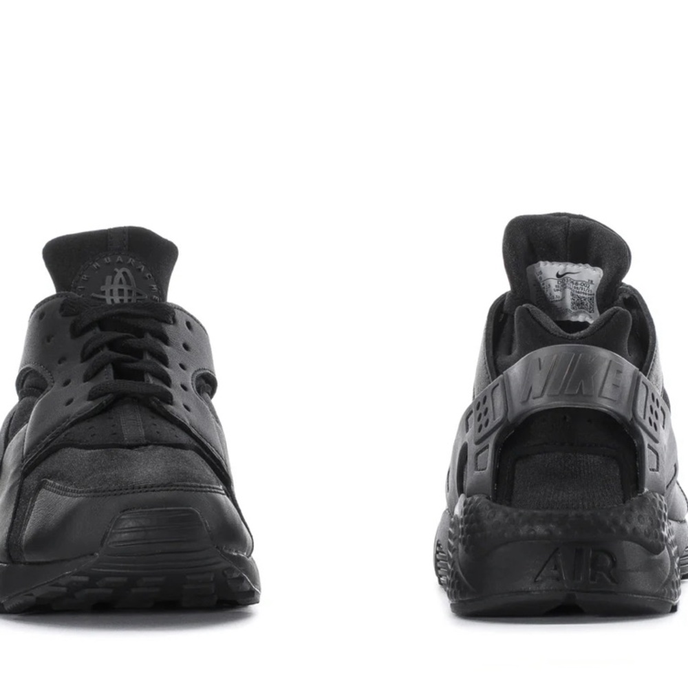 NIKE AIR HUARACHE BOYS 7Y BLK - Picture 3 of 9